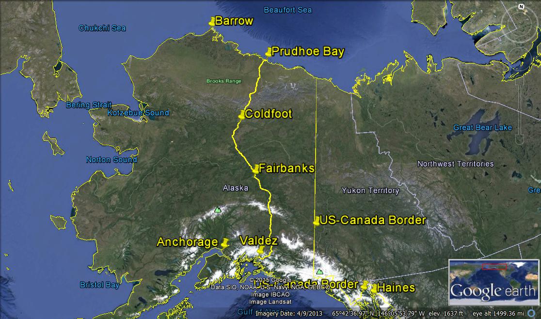 alaska road trip pipeline path closer