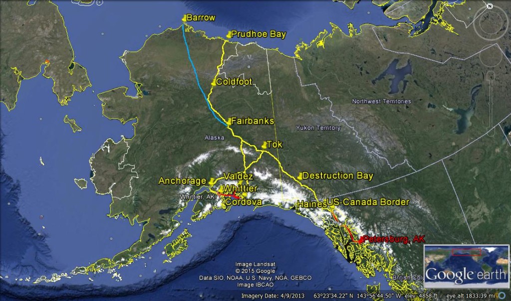 alaska map road trip overview 2